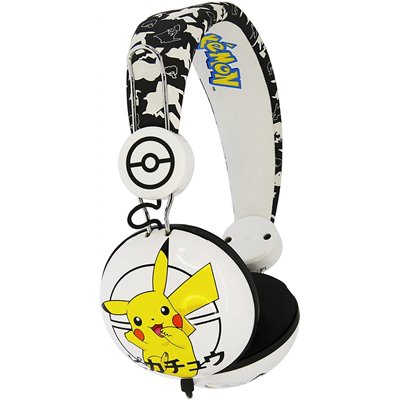 otl technologies Tween Kids Earphone Pokemon Pikachu Japanese Black Teen Stereo Headphones 