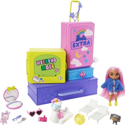 Mattel Barbie Extra Doll Κούκλα, Playset Και Αξεσουάρ Σετ Παιχνιδιού Με Ζωάκια 