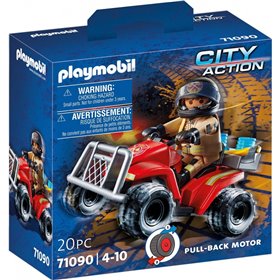 Playmobil City Action Πυροσβέστης Με Γουρούνα 4X4  Playmobil City Action Πυροσβέστης Με Γουρούνα 4X4
