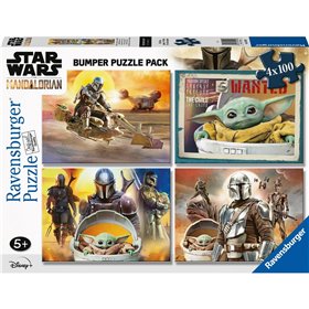 Ravensburger παζλ 4x100 τεμ. the mandalorian 