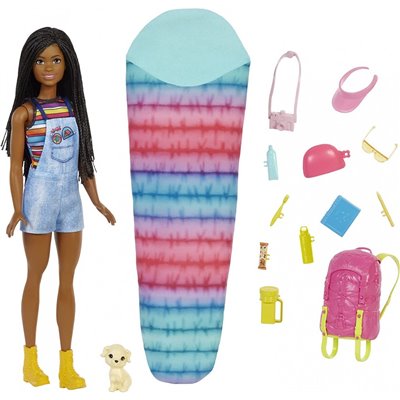 Mattel Barbie It Takes Two Brooklyn Camping Με Κουτάβι Και 10+ Αξεσουάρ 