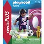 Playmobil Special Plus Γυναίκα Ποδοσφαιριστής Με Τοίχο Εξάσκησης 