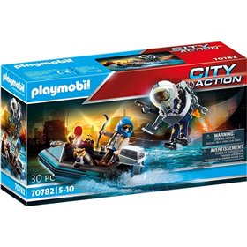 Playmobil City Action Σύλληψη Ληστή Έργων Τέχνης Από Αστυνομικό Jetpack 