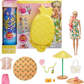 Mattel Barbie Color Reveals Foam! Κούκλα και φίλος κατοικίδιων με 25 εκπλήξεις Ανανάς  Mattel Barbie Color Reveals Foam! Κούκλα και φίλος κατοικίδιων με 25 εκπλήξεις Ανανάς