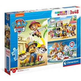 Clementoni Παιδικό Παζλ Color Paw Patrol 3X48 Τμχ 