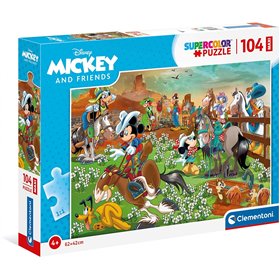 Clementoni Παιδικό Παζλ Color Mickey Friends 104 Τμχ 