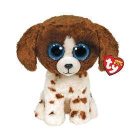 ty Beanie Boos Muddles Χνουδωτό Σκυλάκι Καφέ Και Λευκό 15Εκ 