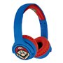 otl technologies Super Mario Ασύρματα Bluetooth On Ear Παιδικά Ακουστικά Κόκκινα / Μπλε 