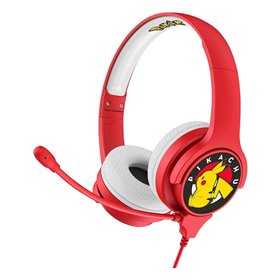 otl technologies Pokemon Pikachu Red Kids Interactive Ενσύρματα On Ear Παιδικά Ακουστικά Κόκκινα 