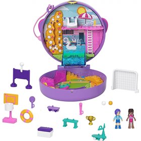 Mattel Polly Pocket Mini Doll Play Ο Κόσμος Της Polly Σετάκια Soccer Squad 