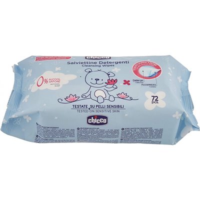 Chicco Μωρομάντηλα Χωρίς Καπάκι 72 Τεμαχίων 