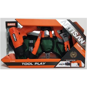  Ζώνη Με 10 Εργαλεία Και Τρυπάνι Μπαταρίας 