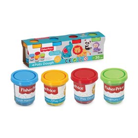 Fisher-Price Σετ 4 Μικρά Βαζάκια Πλαστελίνη 