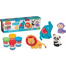 Fisher-Price Σετ 4 Μεγάλα Βαζάκια Πλαστελίνη 
