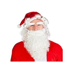 boland Σετ Καπέλο Αη Βασίλη (Περούκα, Φρύδια, Γενειάδα) Κόκκινο / Λευκό, Ένα Μέγεθος  boland Σετ Καπέλο Αη Βασίλη (Περούκα, Φρύδια, Γενειάδα) Κόκκινο / Λευκό, Ένα Μέγεθος