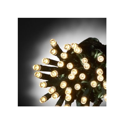 Epam 1000 Χριστουγεννιάτικα Λαμπάκια LED Θερμό Λευκό 53μ σε Σειρά με Πράσινο Καλώδιο και Προγράμματα TnS 