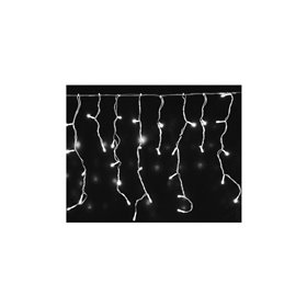 Epam 100 Χριστουγεννιάτικα Λαμπάκια LED Ψυχρό Λευκό 1.8μ x 60εκ τύπου Βροχή με Διαφανές Καλώδιο  Epam 100 Χριστουγεννιάτικα Λαμπάκια LED Ψυχρό Λευκό 1.8μ x 60εκ τύπου Βροχή με Διαφανές Καλώδιο