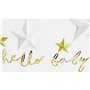 OEM Banner Little Star - Hello Baby, gold, 18x70cm 