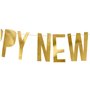 OEM Banner Happy New Year, 10 X 90 Cm Χρυσό 