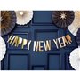 OEM Banner Happy New Year, 10 X 90 Cm Χρυσό 