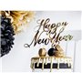 OEM Cake Topper Ευτυχισμένο Το Νέο Έτος, Gold, 24Εκ 
