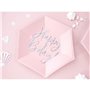 OEM Πιάτα Happy Bday!, Ροζ, 20Cm Iridescent Pink 