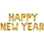 OEM Foil Μπαλόνι Happy New Year, 422X46 Cm, Χρυσό 