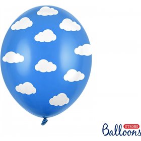 OEM Μπαλόνια 30cm, Σύννεφα Pastel Cornflower Μπλε 