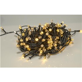 Epam 100 Χριστουγεννιάτικα Λαμπάκια LED Θερμό Λευκό 13μ σε Σειρά με Μαύρο Καλώδιο  Epam 100 Χριστουγεννιάτικα Λαμπάκια LED Θερμό Λευκό 13μ σε Σειρά με Μαύρο Καλώδιο