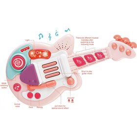  Κιθάρα Παιδική 46Εκ Ροζ 