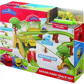 Auldey Toys Chuggington Eu Safari Park Track Set Motorised Series Exclusive Mtambo Touch And Go Train Included 