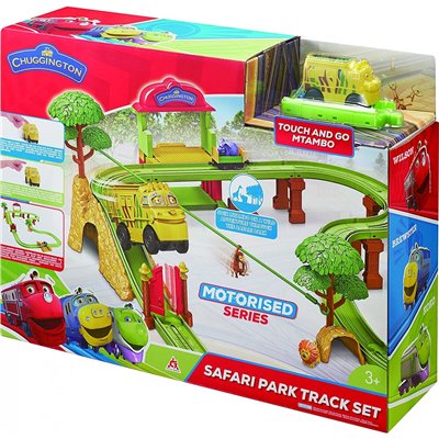 Auldey Toys Chuggington Eu Safari Park Track Set Motorised Series Exclusive Mtambo Touch And Go Train Included 