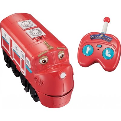 Auldey Toys Chuggington Eu Radio Rc Train Toy | 2-Button Remote Control | With Sounds And Talking Wilson, Red 