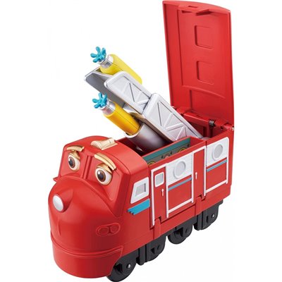 Auldey Toys Chuggington Pop Wilson Surprise Transformation Train Toy, Free-Rolling Wheels | 5 Inch Scale 