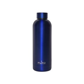 Puro Παγούρι Ανοξείδωτο Ατσάλι Hot Cold Metallic 500Ml - Μπλέ  Puro Παγούρι Ανοξείδωτο Ατσάλι Hot Cold Metallic 500Ml - Μπλέ