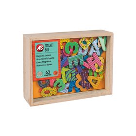 As company Magnet Box Ελληνικά Γράμματα 63 Εκπαιδευτικοί Ξύλινοι Μαγνήτες Για 3+ Χρονών 