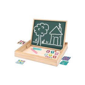 As company Magnet Box Ξύλινος Μαγνητικός Επιτραπέζιος Πίνακας Όψεων Με 35 Εκπαιδευτικούς Μαγνήτες Για 3+ 