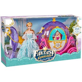  Άμαξα Με Κούκλα Fantasy Carriage 