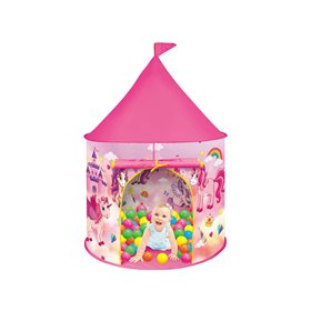  Σκηνή Κάστρο Με 25 Μπαλίτσες Παιδότοπου 