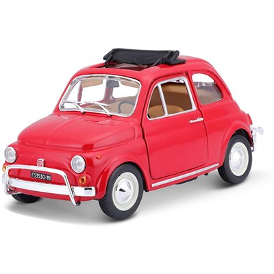 Bburago 1/24 Fiat 500L (1968) Red 