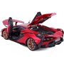 Bburago Lamborghini Sian FKP 37 Model Car In Scale 1/18, Doors, 26 Cm, Red 