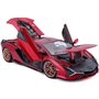 Bburago Lamborghini Sian FKP 37 Model Car In Scale 1/18, Doors, 26 Cm, Red 