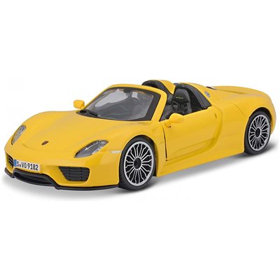 Bburago 1/24 Plus Porsche 918 Spyder Yellow 