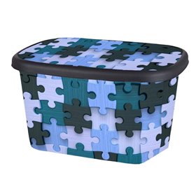 Epam Πλαστικό κουτί αποθήκευσης 50Lt 53x40x32 Puzzle  Epam Πλαστικό κουτί αποθήκευσης 50Lt 53x40x32 Puzzle
