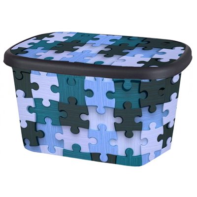Epam Πλαστικό κουτί αποθήκευσης 25Lt 46x34x25 cm Puzzle 