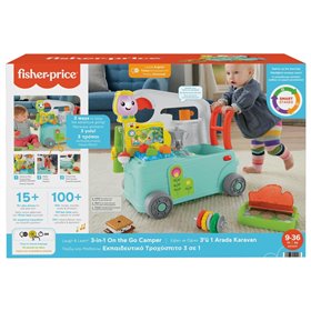 Fisher-Price Laugh Learn 3 In 1 On The Go Camper Smart Stages Εκπαιδευτικό Τροχόσπιτο 