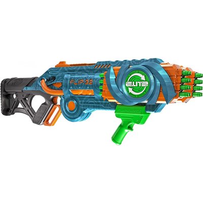 Hasbro Nerf Elite 2.0 Flipshots Flip-32 Blaster, 32 Dart Barrels Flip 