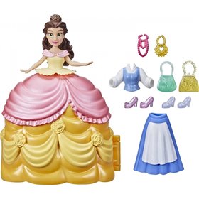 Hasbro Disney Princess Secret Styles, Fashion Surprise Belle Μίνι Κούκλα Με Ρούχα Και Αξεσουάρ 