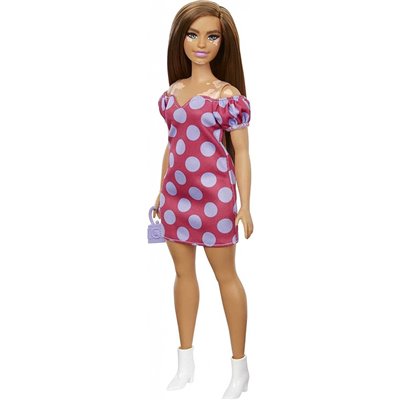 Mattel Barbie Fashionistas 171 Με Ροζ Πουά Φόρεμα 