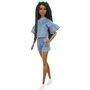 Mattel Barbie Fashionistas 172 Μελαχρινή Κούκλα Με Σετ Καρδούλες 